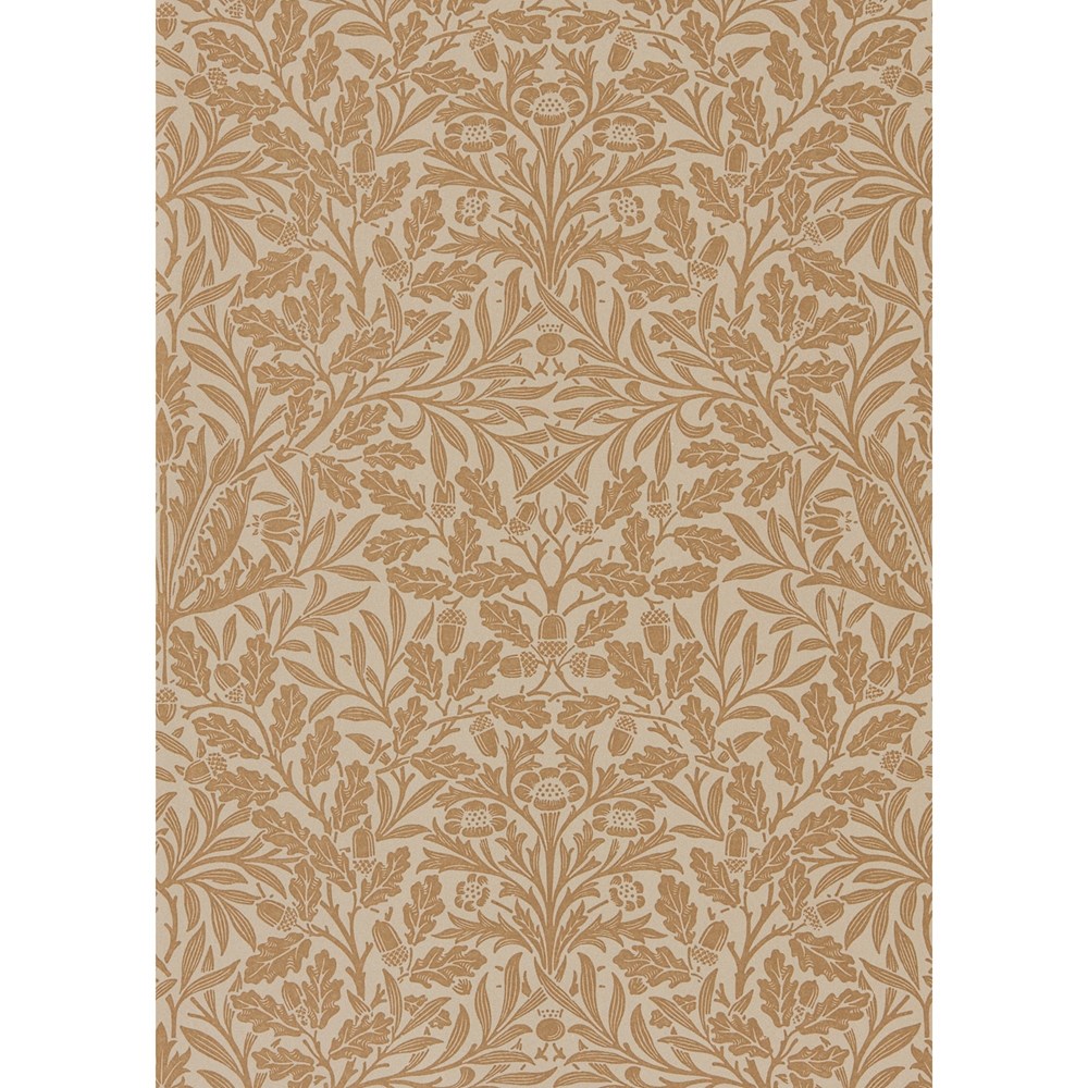 Pure Acorn Wallpaper 216041 by Morris & Co in Gilver Copper